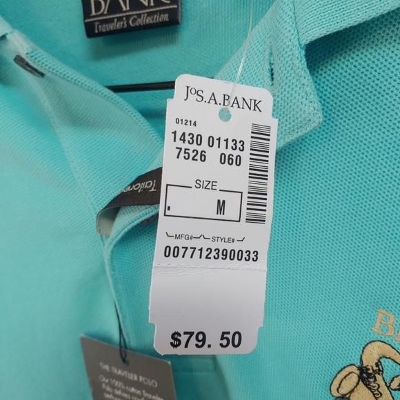 Jos. A. Bank Toronto Beaches Jazz Festival Polo In Turquoise Size Medium - Picture 9 of 13